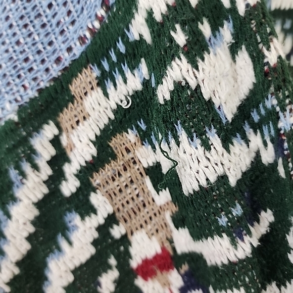 CROSSINGS Vintage Ski Grandpa Sweater. Size Large - Picture 4 of 5